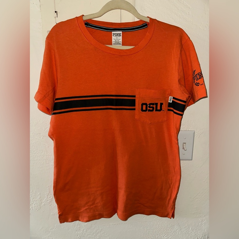 Victoria’s Secret PINK Oregon State OSU Beavers Gameday Sequin T-Shirt Top